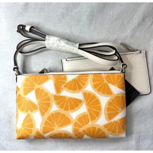 Kate Spade Sadie‎ Orange slice crossbody/pouch set NWT